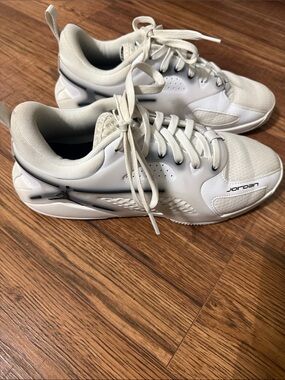 Jordan White Low-Top Athletic Sneakers